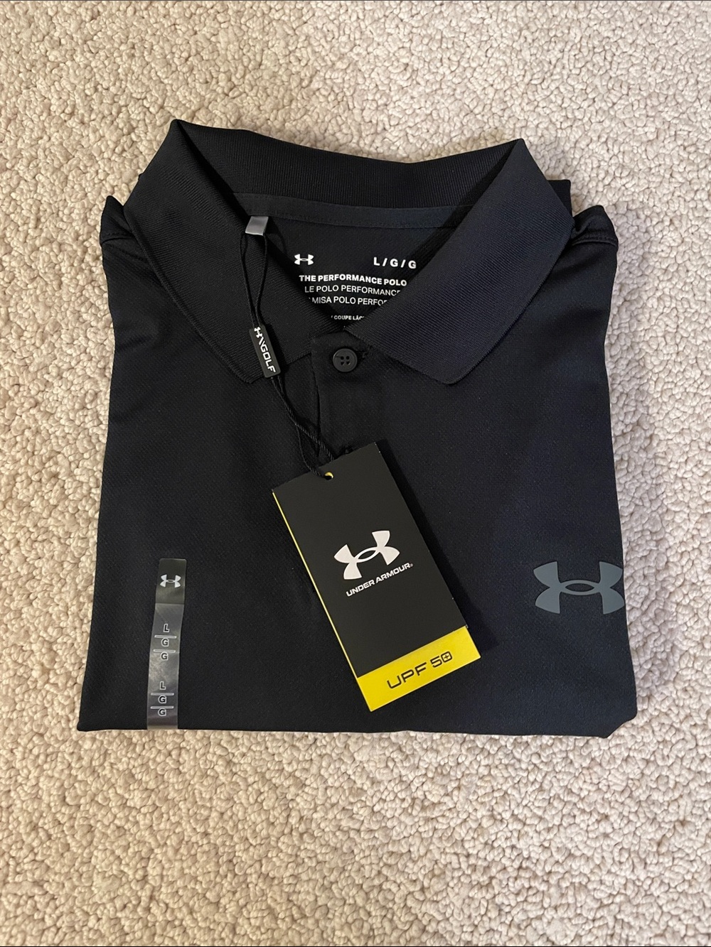 Under Armour Dark Navy Men's Performance Polo with Logo